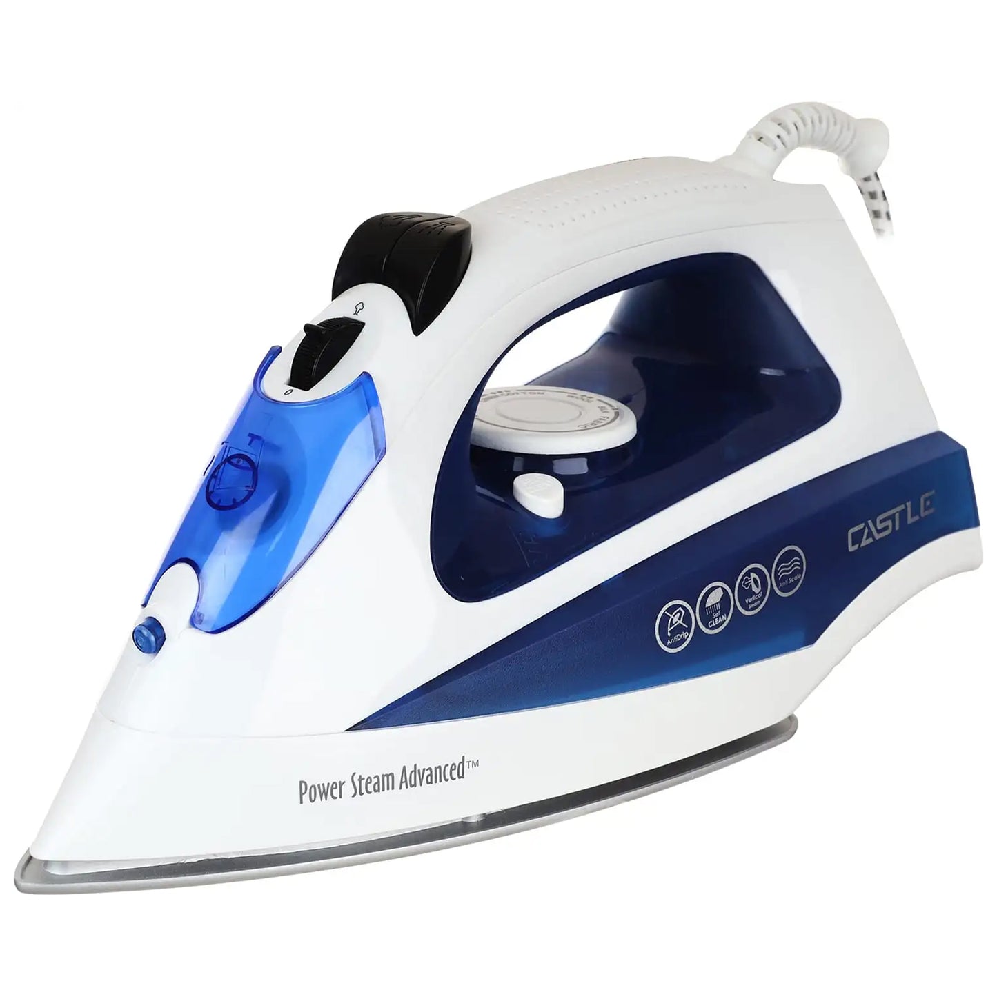 Castle Steam Iron, 2100 Watt, Nano Ceramic Base - SI1021C