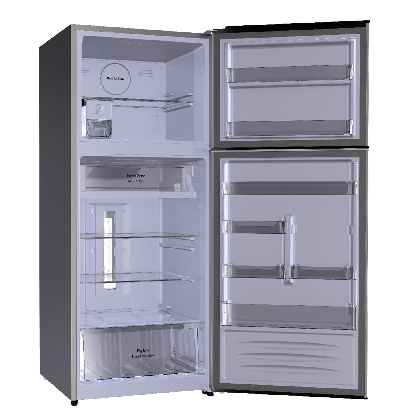 Fresh Refrigerator 426 Liters Digital, Stainless Steel - FNT-M540YT