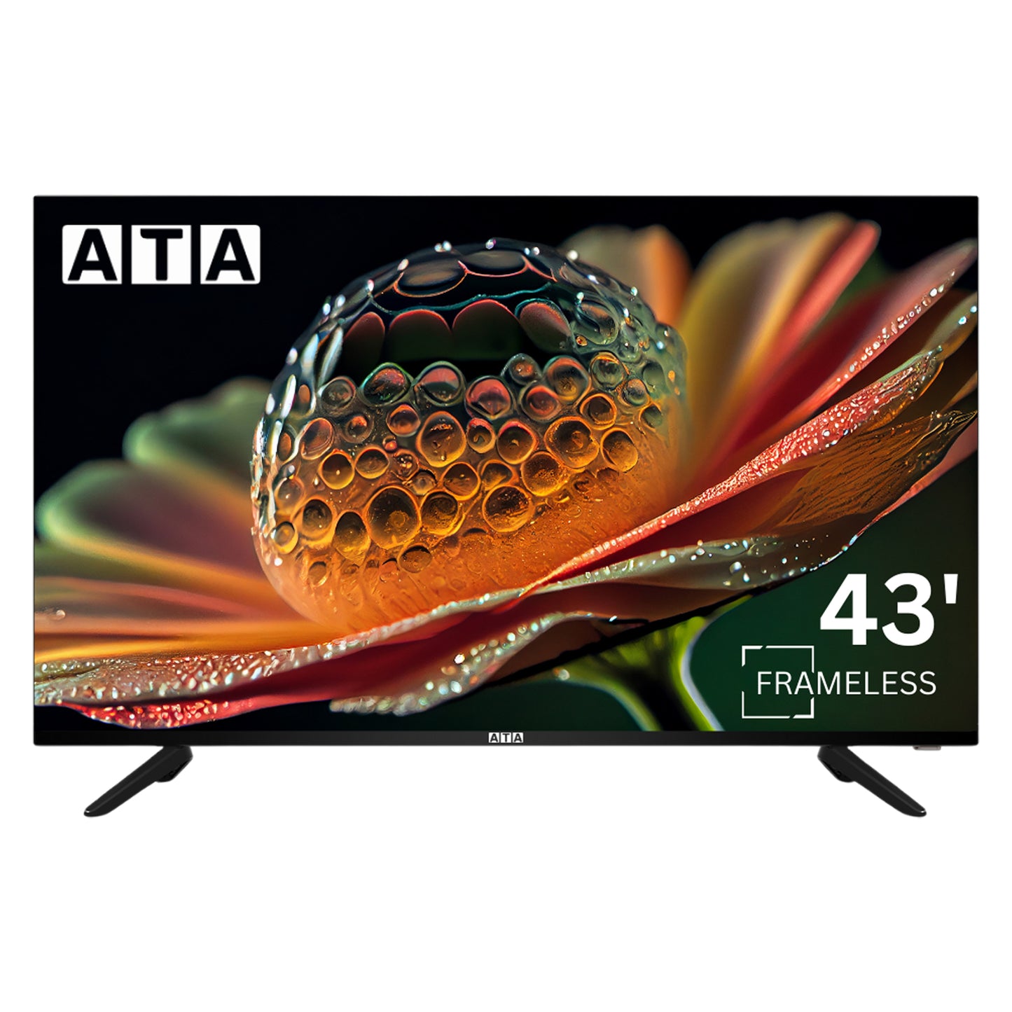 اي تي اي شاشة 43 بوصة FHD بدون إطار - ATA43FLN