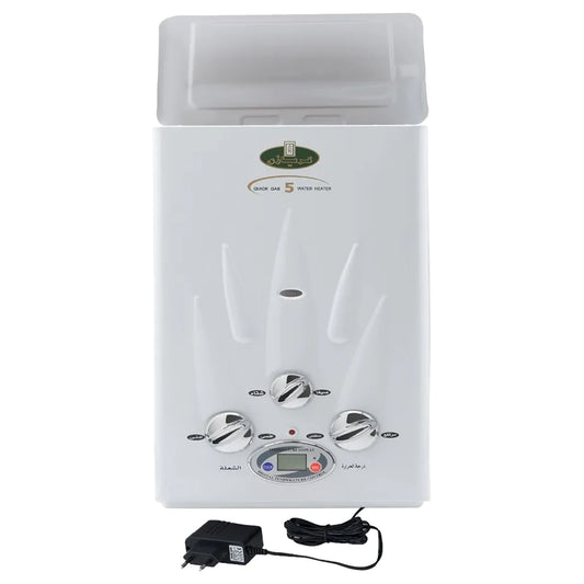 Kiriazi Gas Water Heater 5 Liters Digital with Adapter - KGH5