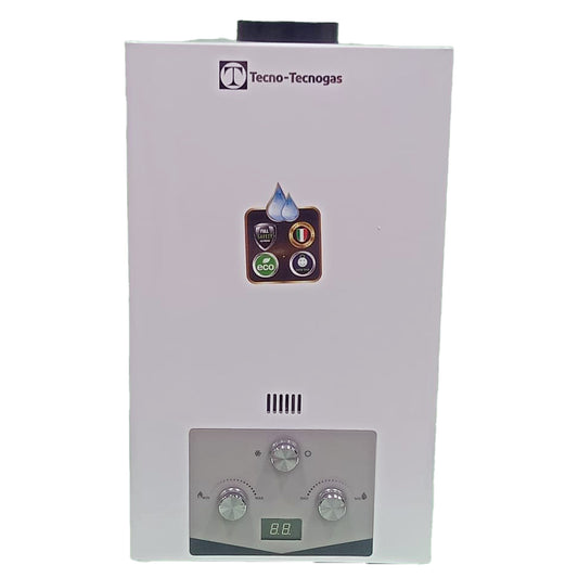 Tecnogas Gas Water Heater 10 Liters with Adapter and Chimney