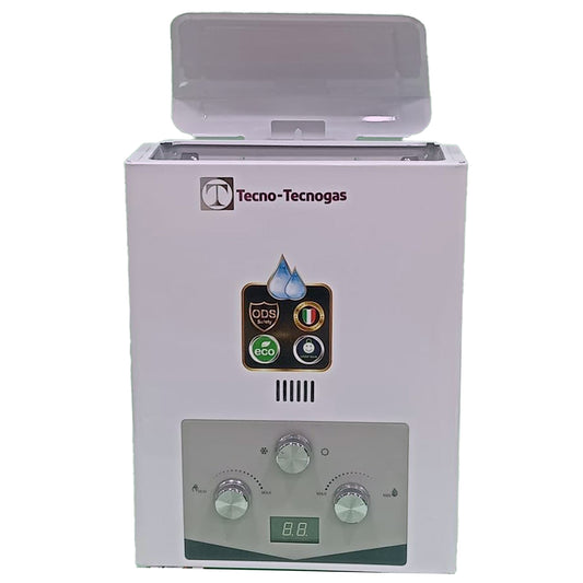 Tecnogas Gas Water Heater 6 Liters with Adapter