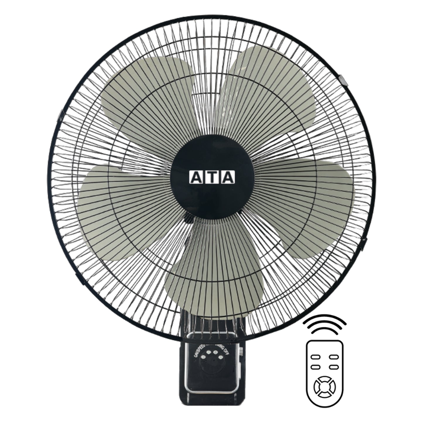 ATA Wall Fan 18 Inches 5 Blades with Remote