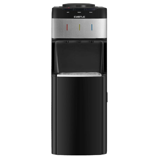 Castle Water Dispenser 3 Taps With Storage, Black - WD3040