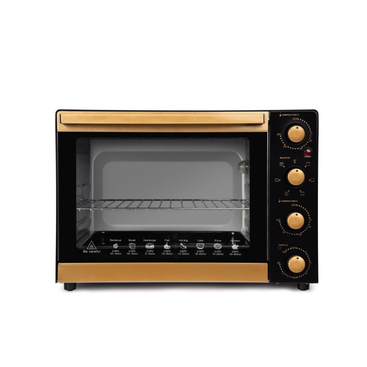 Fresh Electric Oven 65 Liters Gold (Grill , Fan and Lamp)