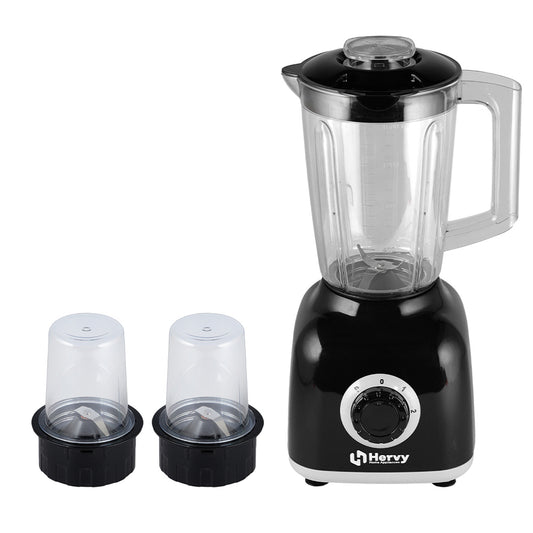Hervy Electric Blender, 400 Watt, 1.6 Liter, 2 Mills