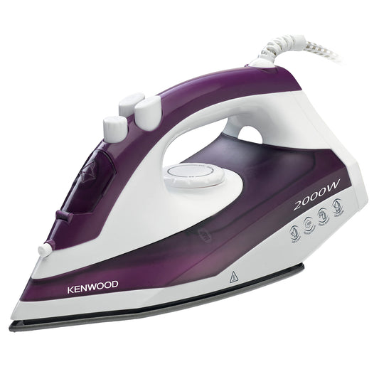 Kenwood Steam Iron 2000 Watt, Teflon Base - STP46