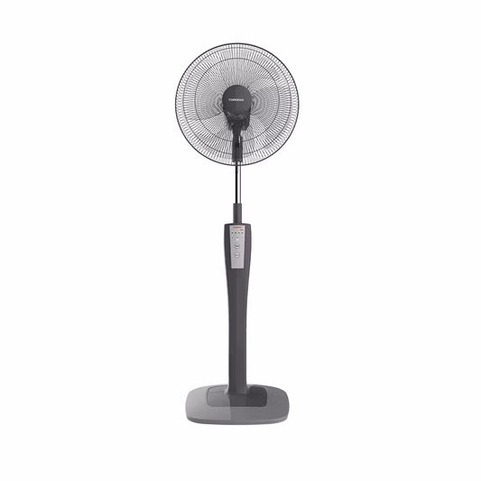 Tornado Stand Fan 16 Inch 4 Blades Remote Grey TSF-75G