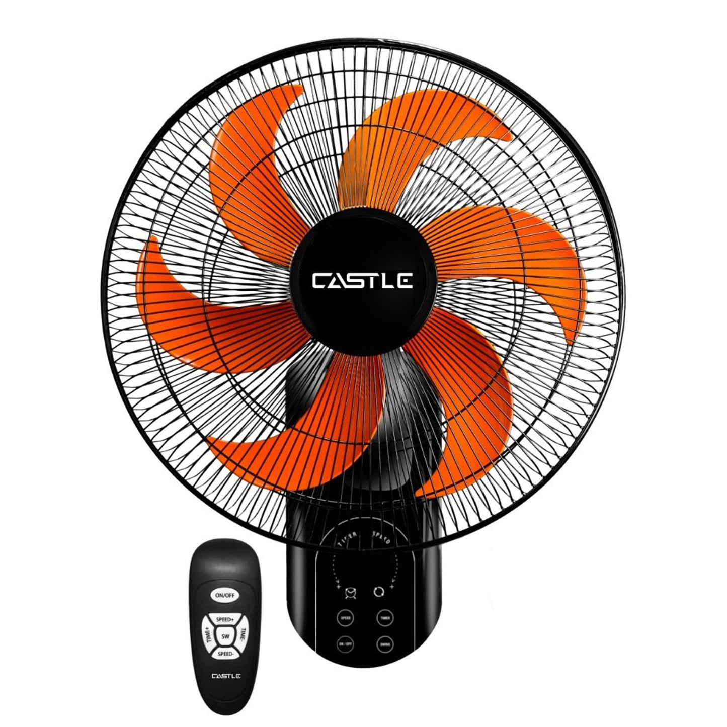 Castle Wall Fan 18 Inches 6 Blades With Remote Control - FAW 1918 RD